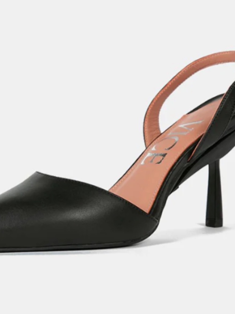 Vice Versa Black Leather Everyday Heels That Fold SOOOOO Cool! 9.5